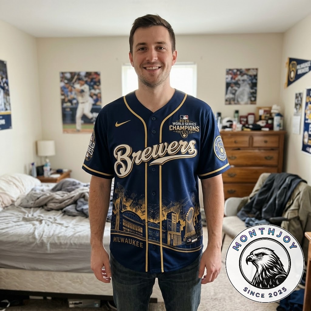 2026 Milwaukee Brewers First World Series Champions Jersey - photo 2