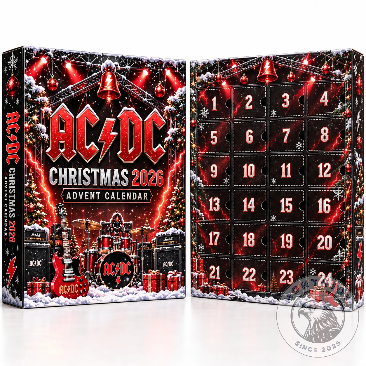 AC/DC Christmas 2026 Advent Calendar - Front View