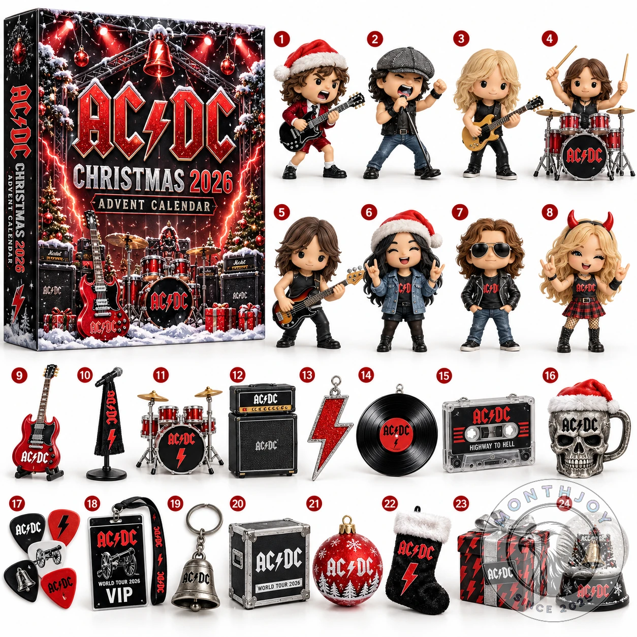 AC/DC Christmas 2026 Advent Calendar - Close-Up