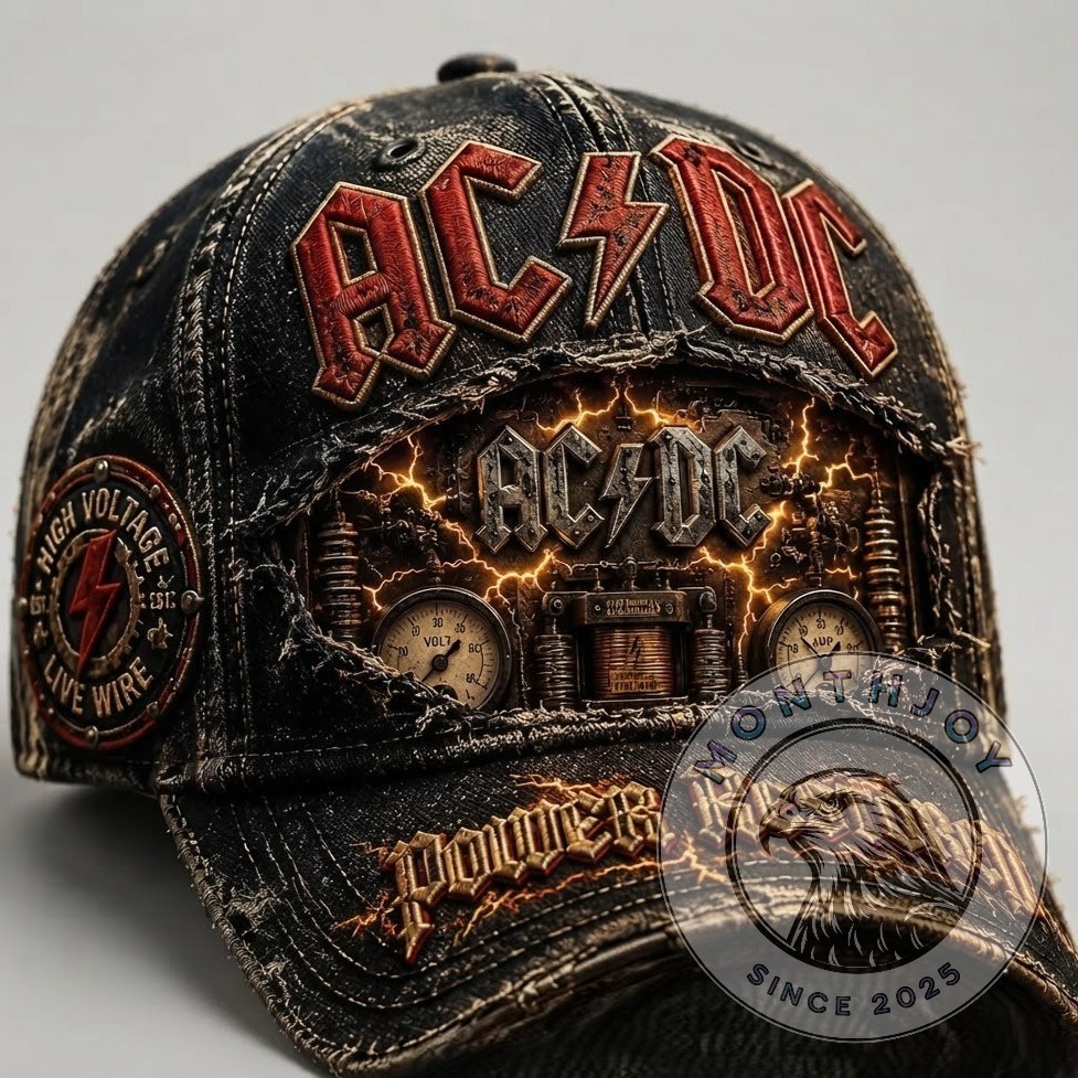 AC/DC High Voltage Live Wire Vintage Cap - photo 2