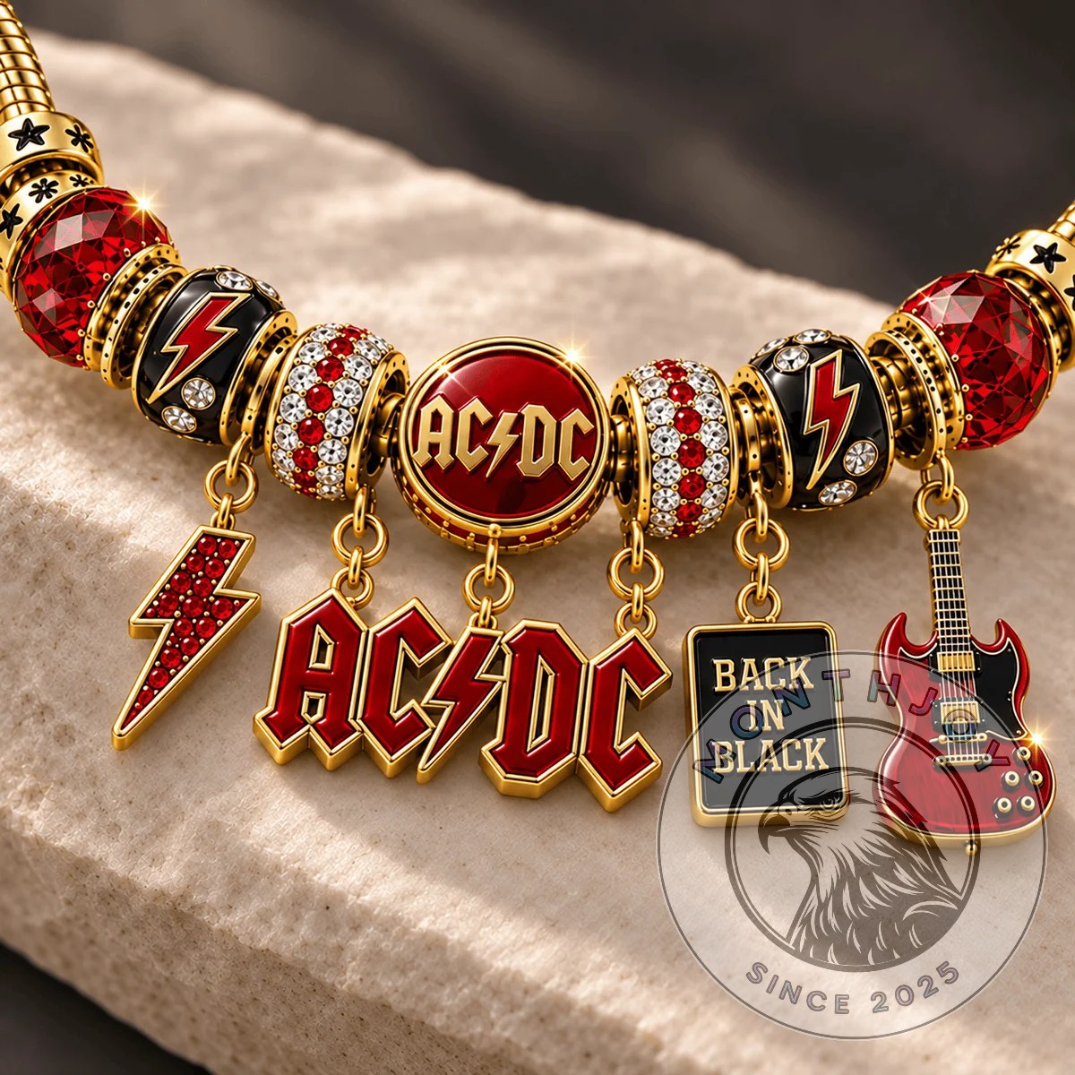 AC/DC Back in Black Charm Bracelet - photo 2