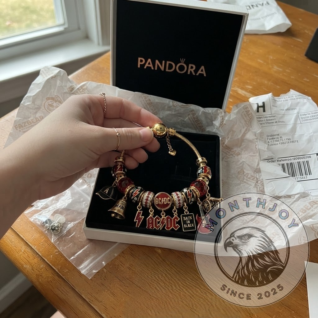 AC/DC Back in Black Charm Bracelet - photo 3