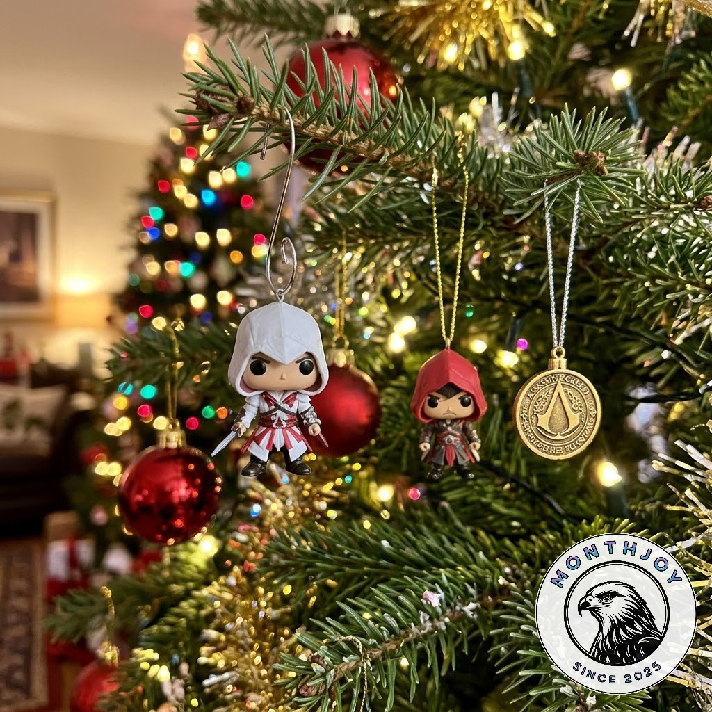 Assassin's Creed Christmas 2026 Advent Calendar - hanging character and insignia ornaments