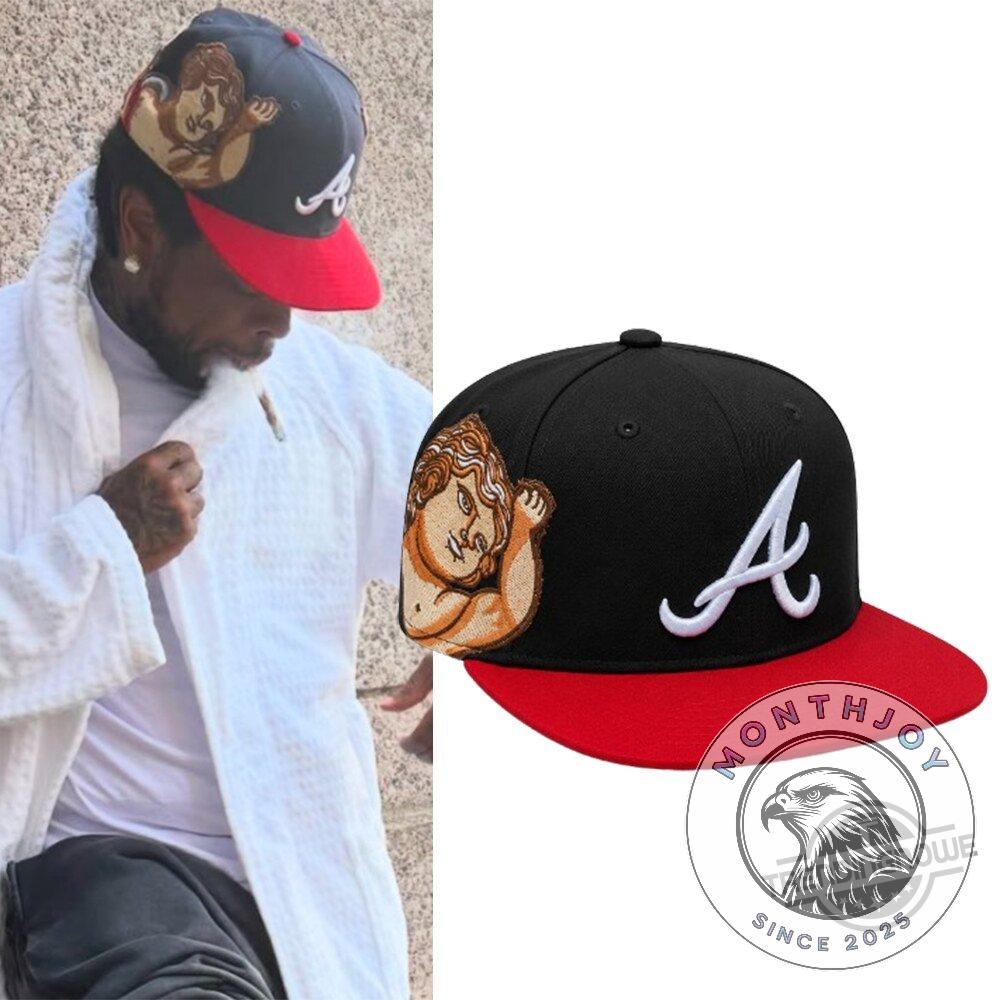 Atlanta Braves Cherub Angel Snapback Cap - Front View