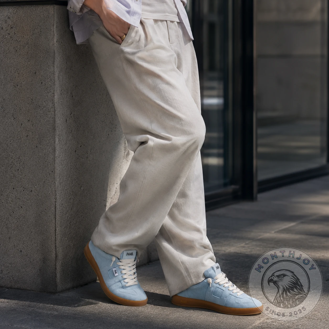 Florence Pugh Avengers Doomsday Blue P448 Sneakers - Detail View