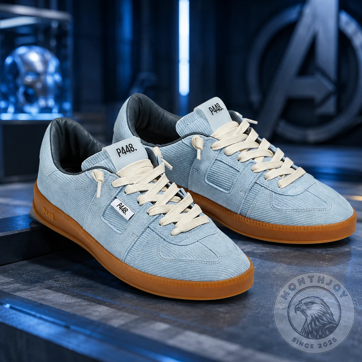 Florence Pugh Avengers Doomsday Blue P448 Sneakers - Front View