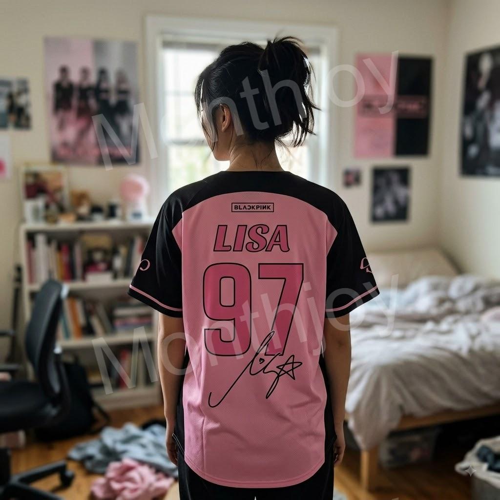 BLACKPINK 10th Anniversary Comeback Lisa 97 Baseball Jersey - photo 2