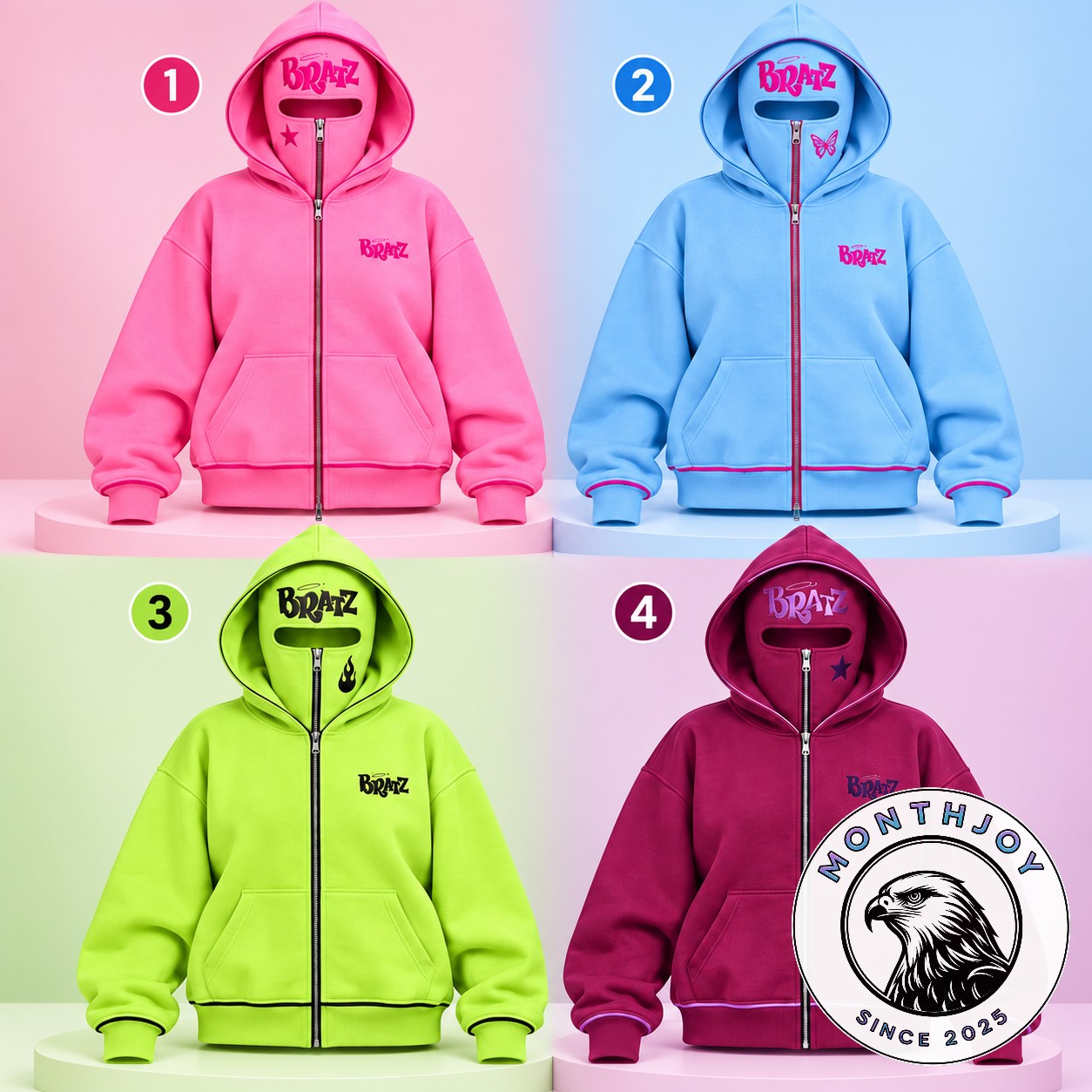 Bratz Balaclava Full-Zip Hoodie - photo 2
