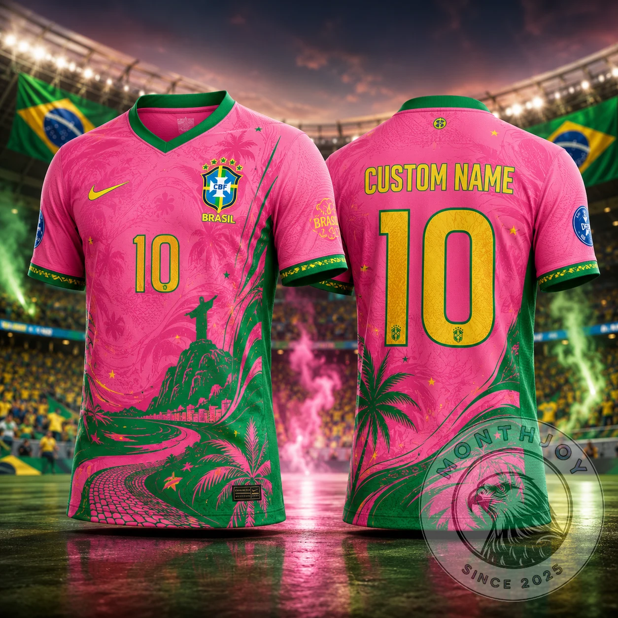 Brazil National Pink Kit FIFA World Cup 2026 Football Jersey