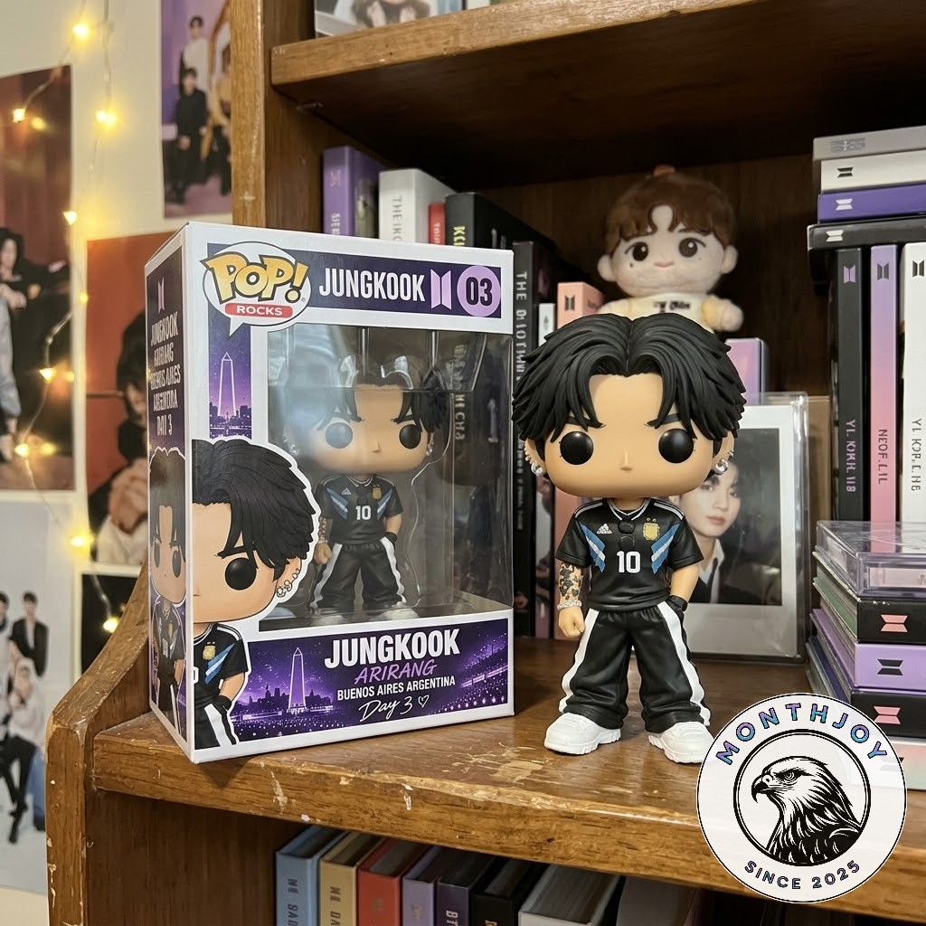 BTS Jungkook Arirang Buenos Aires Argentina Day 3 Funko Pop - front box and figure