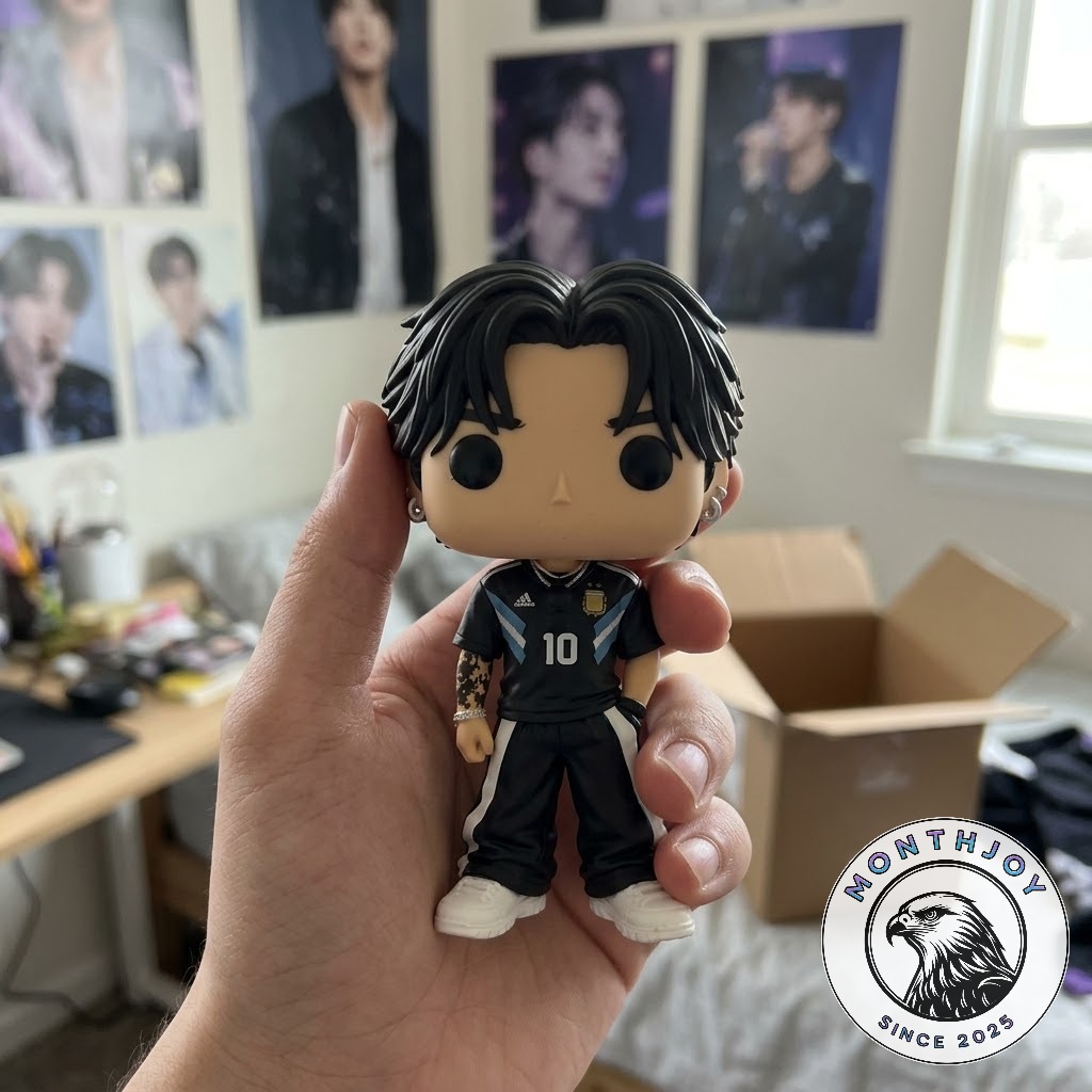 BTS Jungkook Arirang Buenos Aires Argentina Day 3 Funko Pop 2026 - close-up of outfit and face