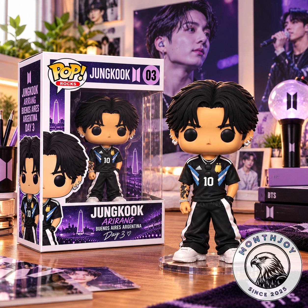 BTS Jungkook Arirang Buenos Aires Argentina Day 3 Funko Pop 2026 - front view with box