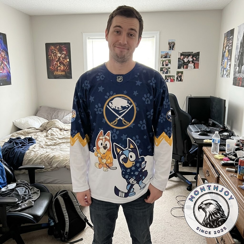 Buffalo Sabres Bluey Night Hockey Jersey 2026 - photo 2
