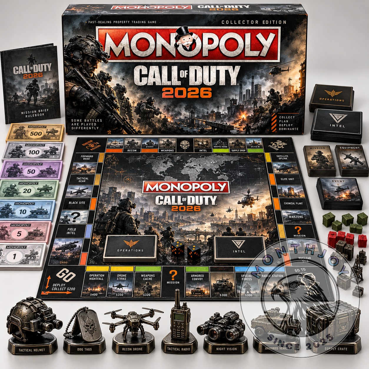 Call of Duty Monopoly 2026 Collector Edition Board Game - complete boxed set display