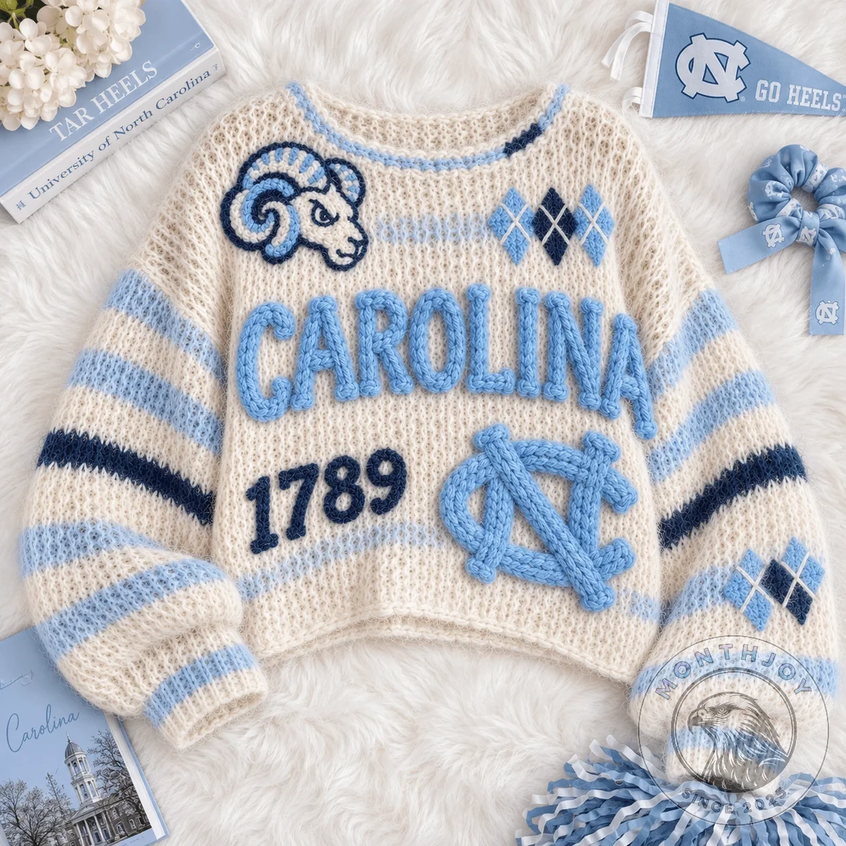 Carolina 1789 Heritage Knitted Sweater - Detail View