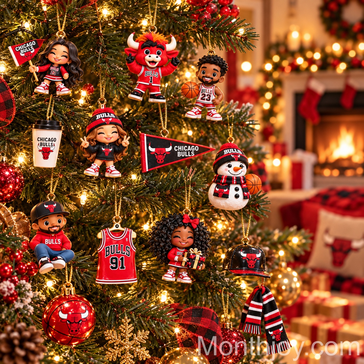 Chicago Bulls Christmas 2026 Advent Calendar - holiday ornaments and accessories