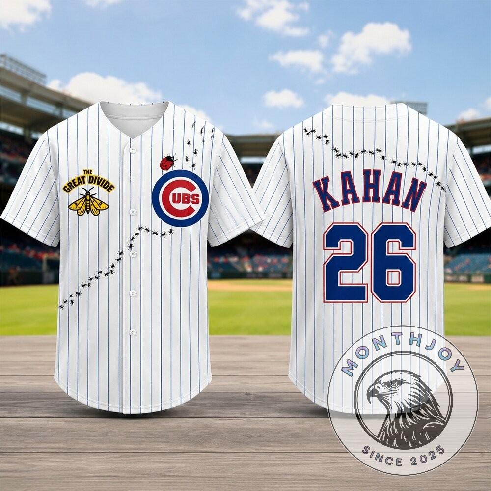 Noah Kahan Wrigley Field Cubs Jersey 2026 - Detail View