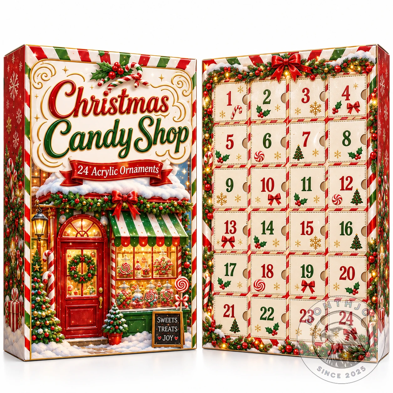 Christmas Candy Shop Advent Calendar 2026 - Full Design