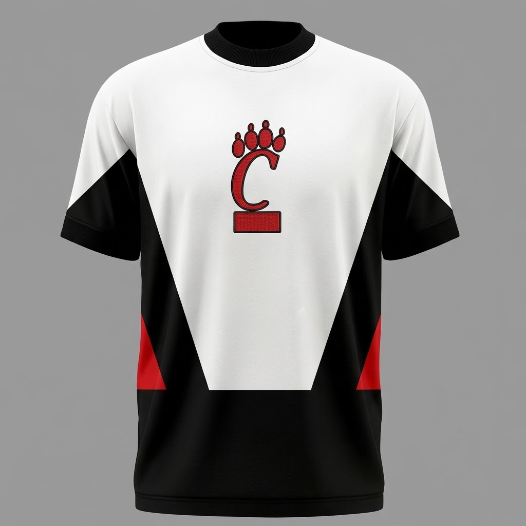 Cincinnati Bearcats Travis Kelce #18 Jersey - front logo and back name detail