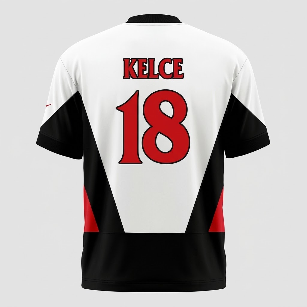 Cincinnati Bearcats Travis Kelce #18 Jersey - full jersey design displayed