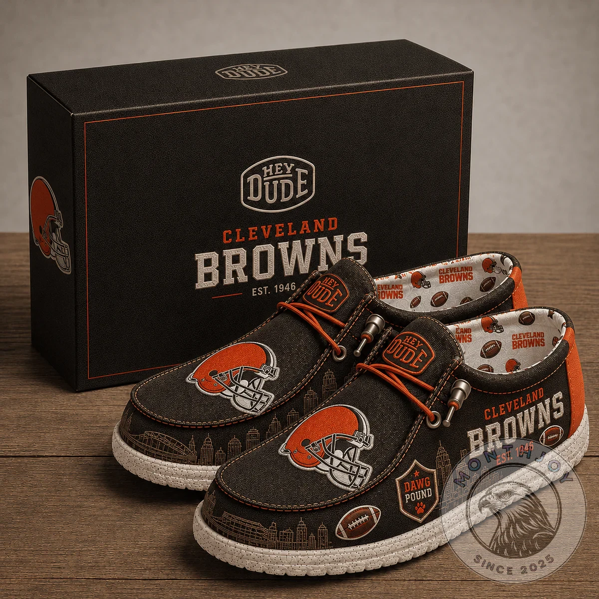NFL Cleveland Browns Dawg Pound Slip-On Shoes - Front View