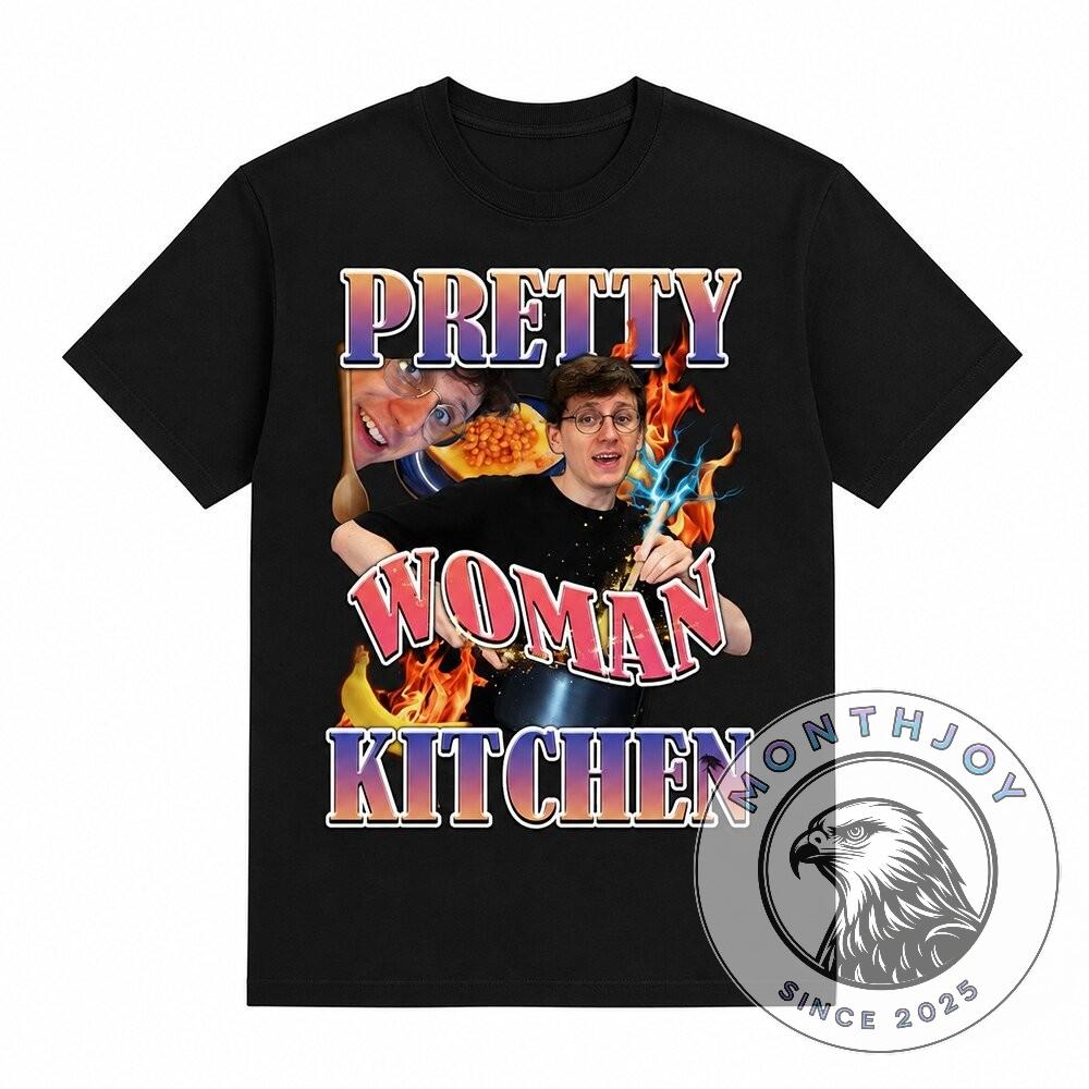 Jack Massey Welsh Pretty Woman Kitchen T-Shirt - Detail View