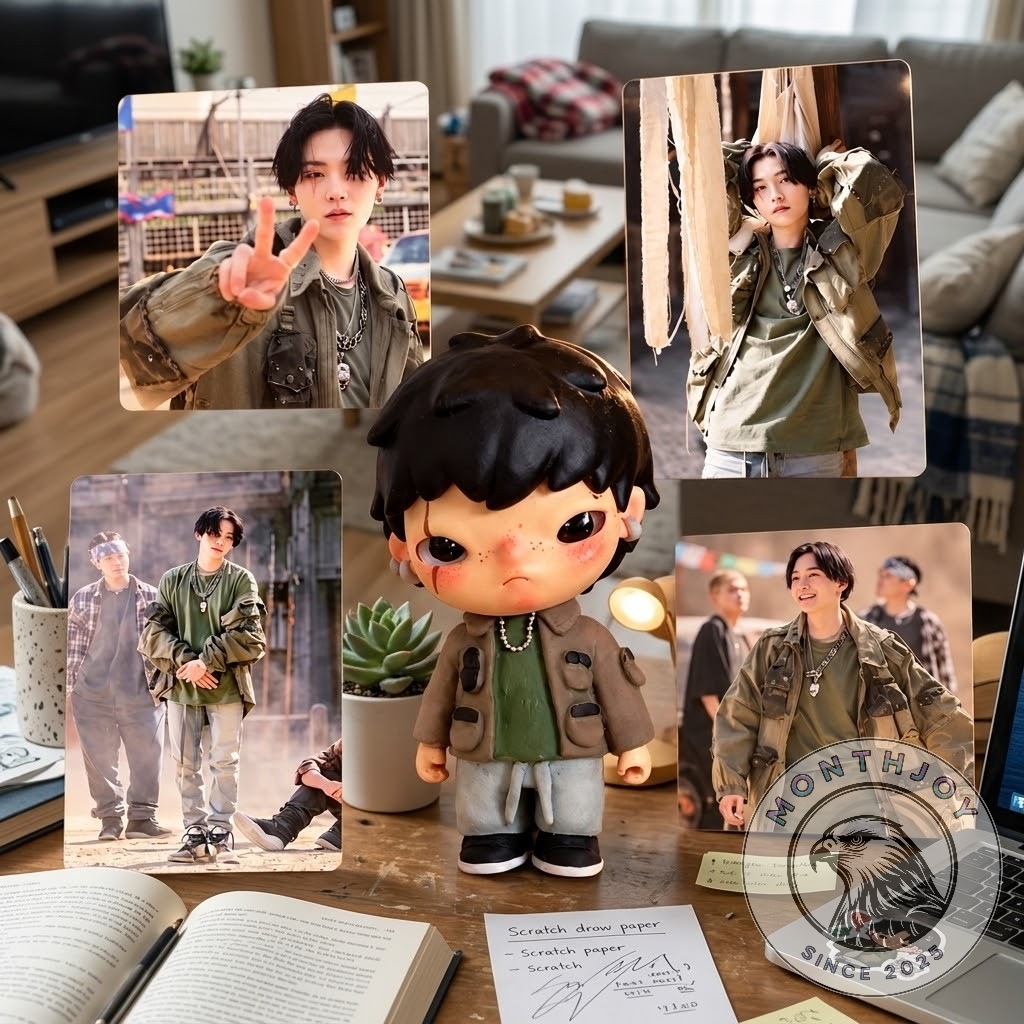 Daechwita Yoongi SUGA BTS Inspired Chibi Figure 2026 - photo 3