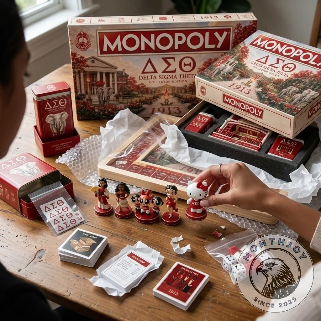 Delta Sigma Theta 1913 Collector Edition Monopoly Board Game - game box and tin
