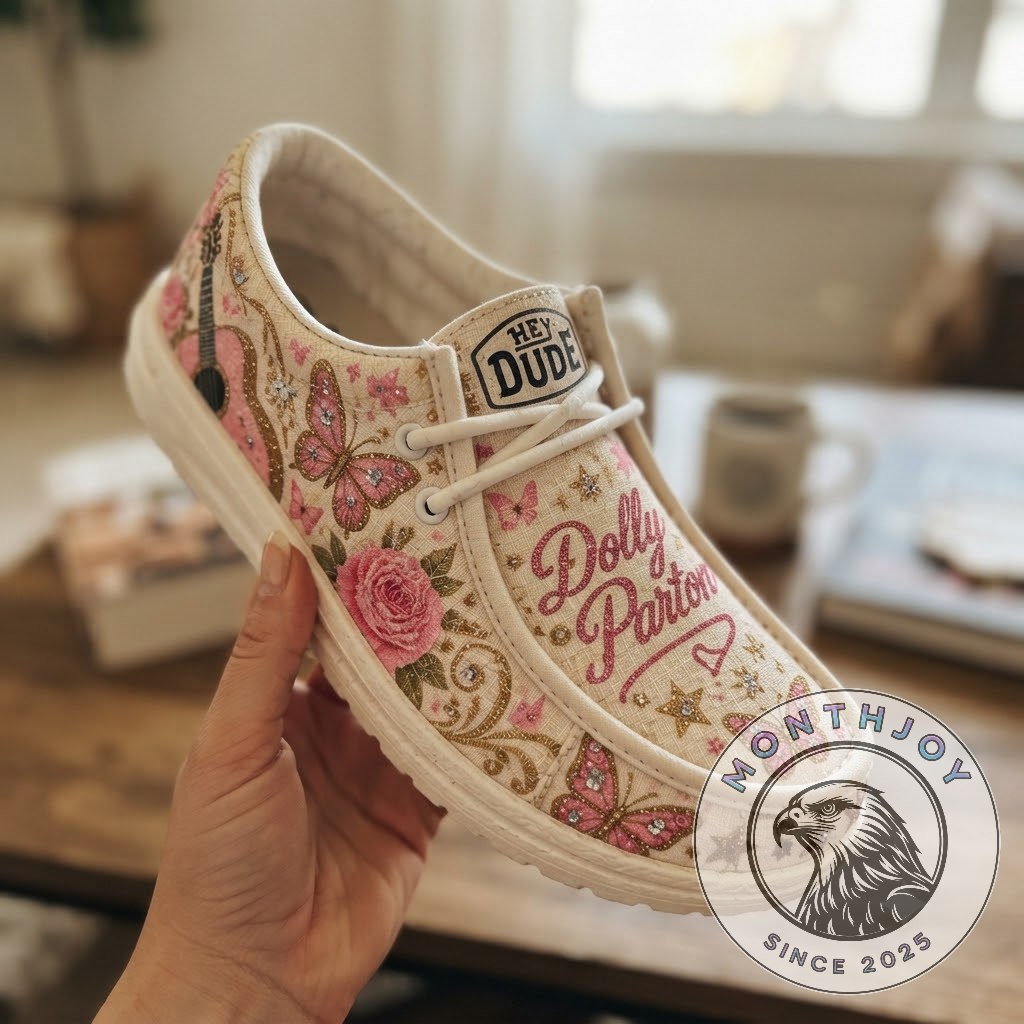 Dolly Parton Pink Floral Country Loafer Shoes - photo 2