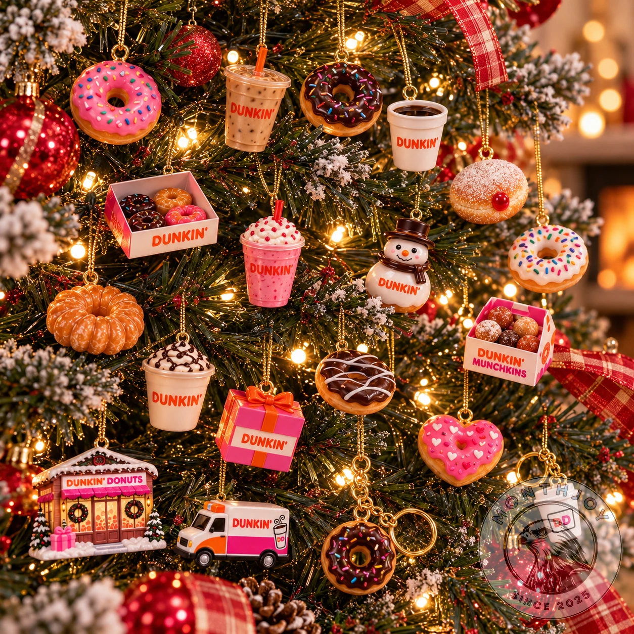 Dunkin' Donuts Christmas Advent Calendar - Side View