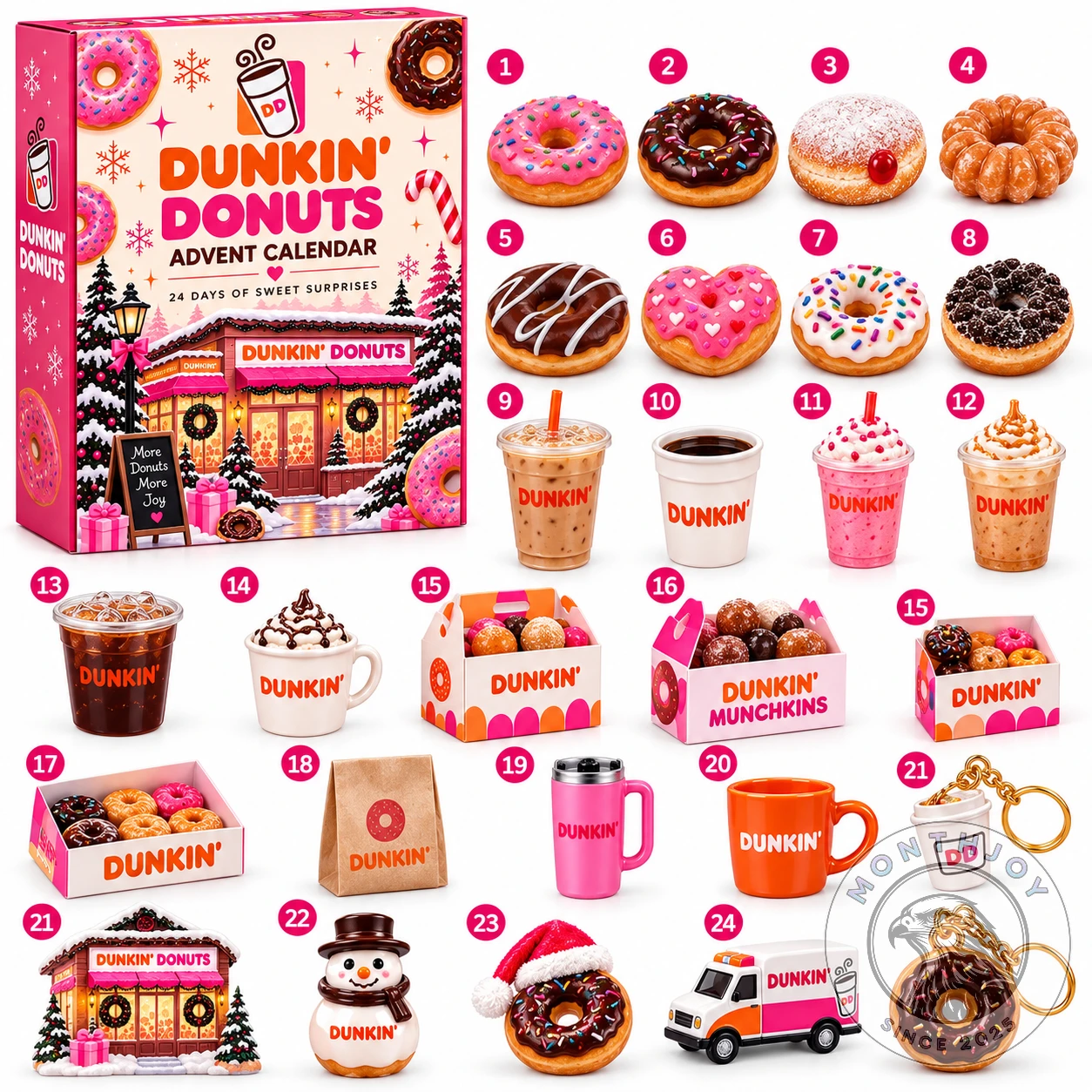 Dunkin' Donuts Christmas Advent Calendar - Design Detail