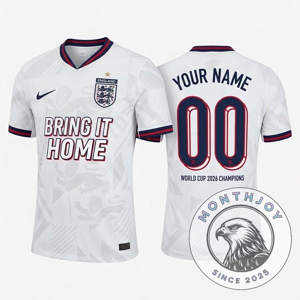 England World Cup 2026 Champions Bring It Home Jersey - Front View