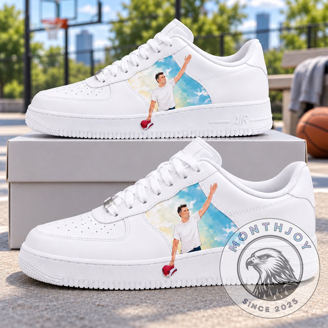 Erika Kirk’s Husband Charlie Kirk AF1 Shoes - paired side-view display