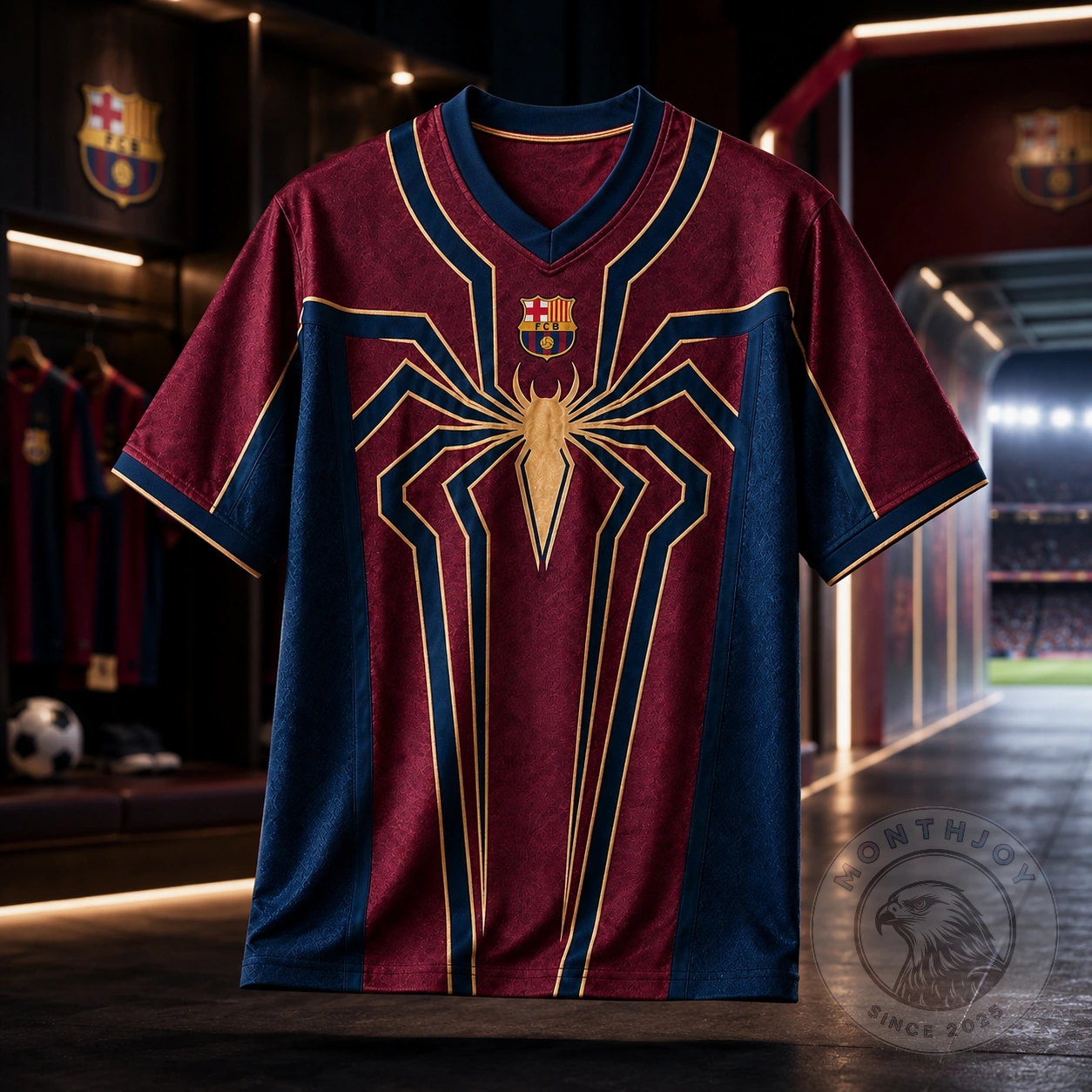 FC Barcelona x Spider-Man Brand New Day Spider Suit Jersey - Front View