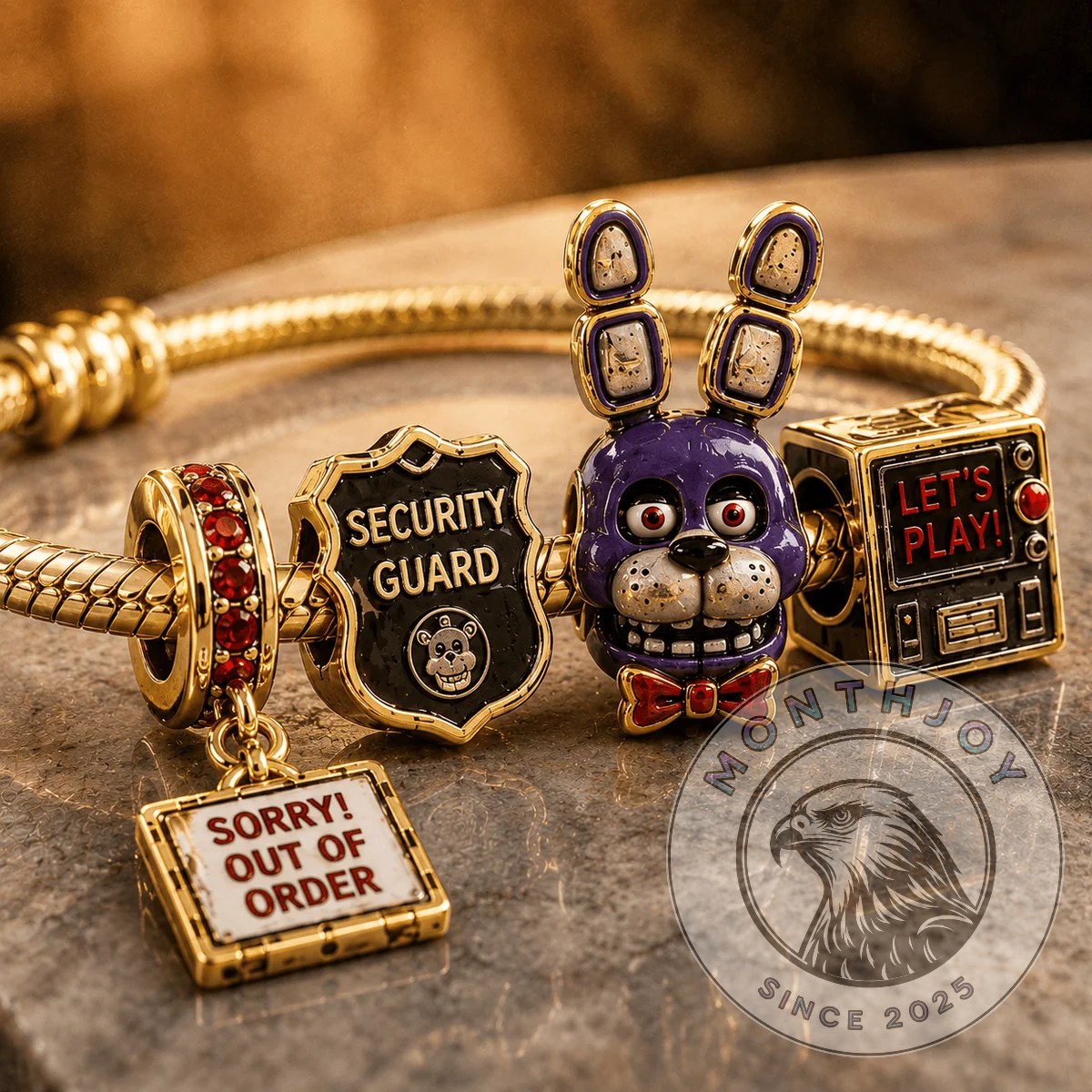 Five Nights at Freddy's Security Guard Charm Bracelet - photo 2