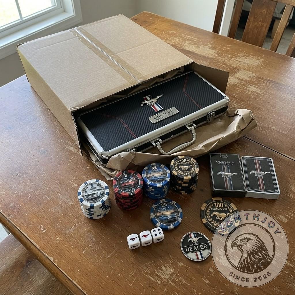 Ford Mustang 500-Piece All-in-One Automotive Edition Collector Poker Set - photo 3
