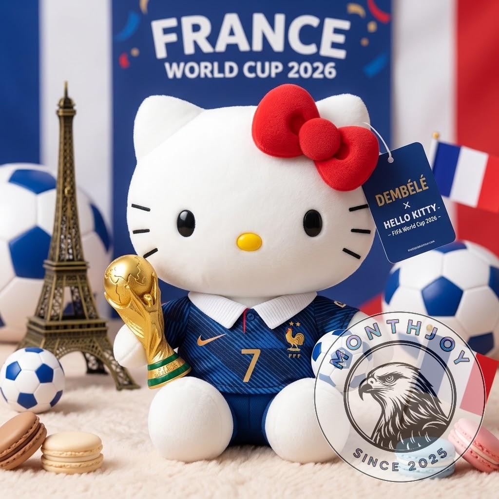 Hello Kitty x Dembele World Cup 2026 Plush Toy | MonthJoy