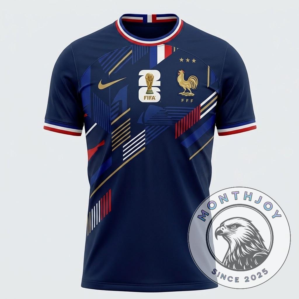 France National Football Team FIFA World Cup Champions 2026 Jersey - Detail View