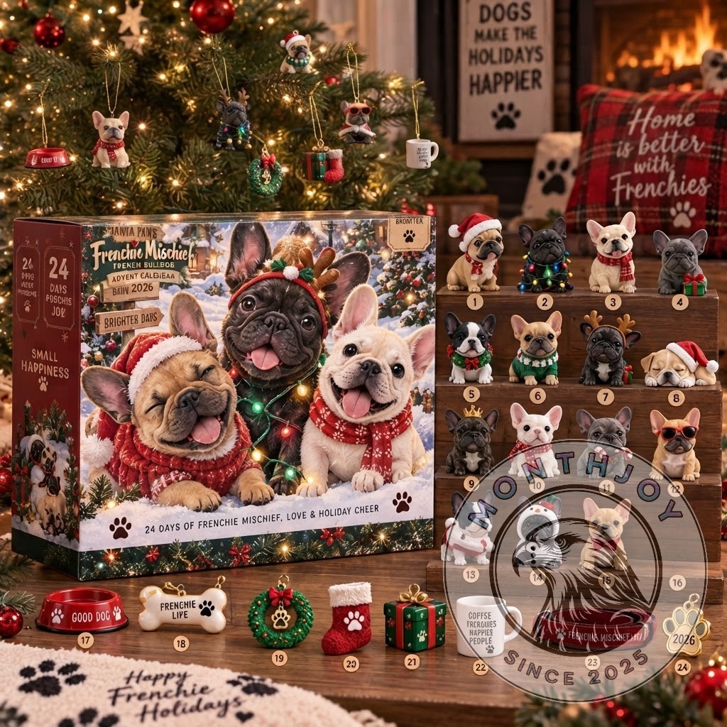 French Bulldog Frenchie Mischief Christmas 2026 Advent Calendar - photo 2