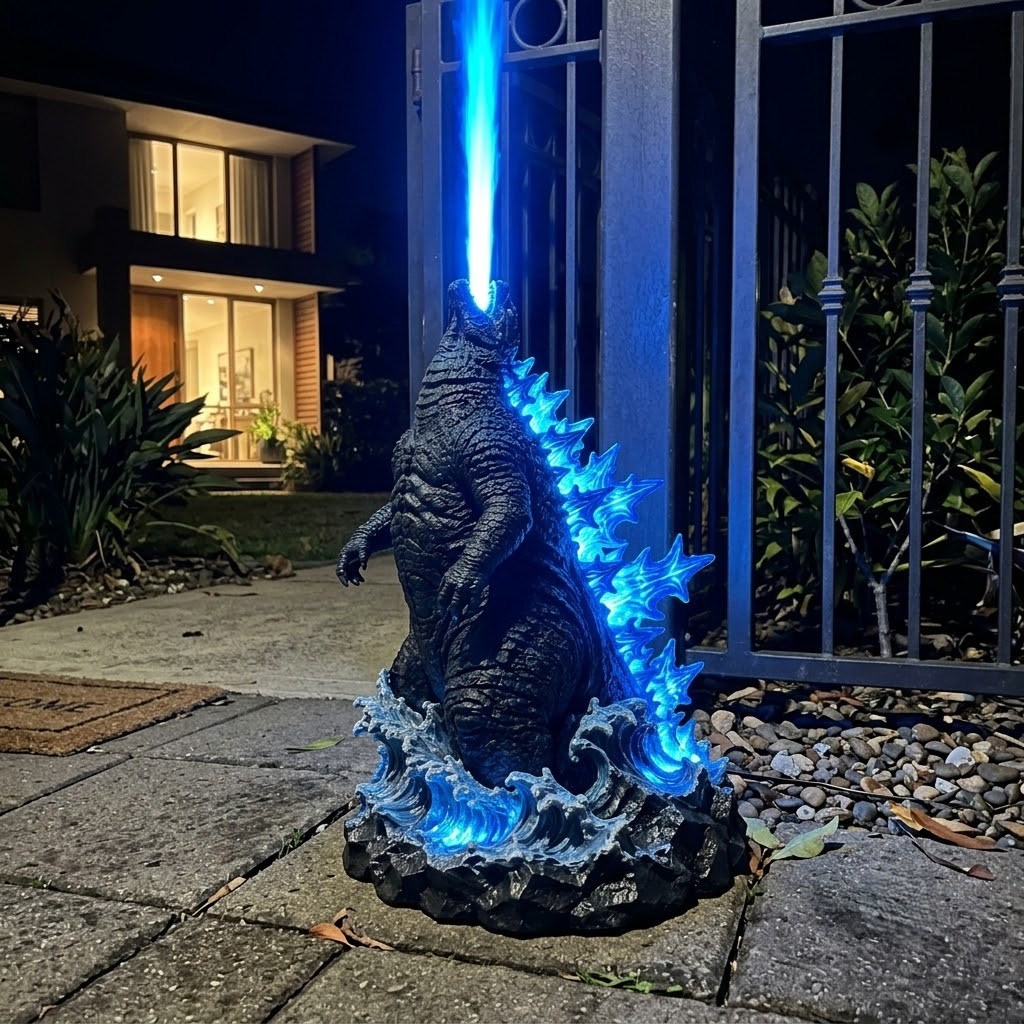 Godzilla King of the Monsters Garden Light - Front View