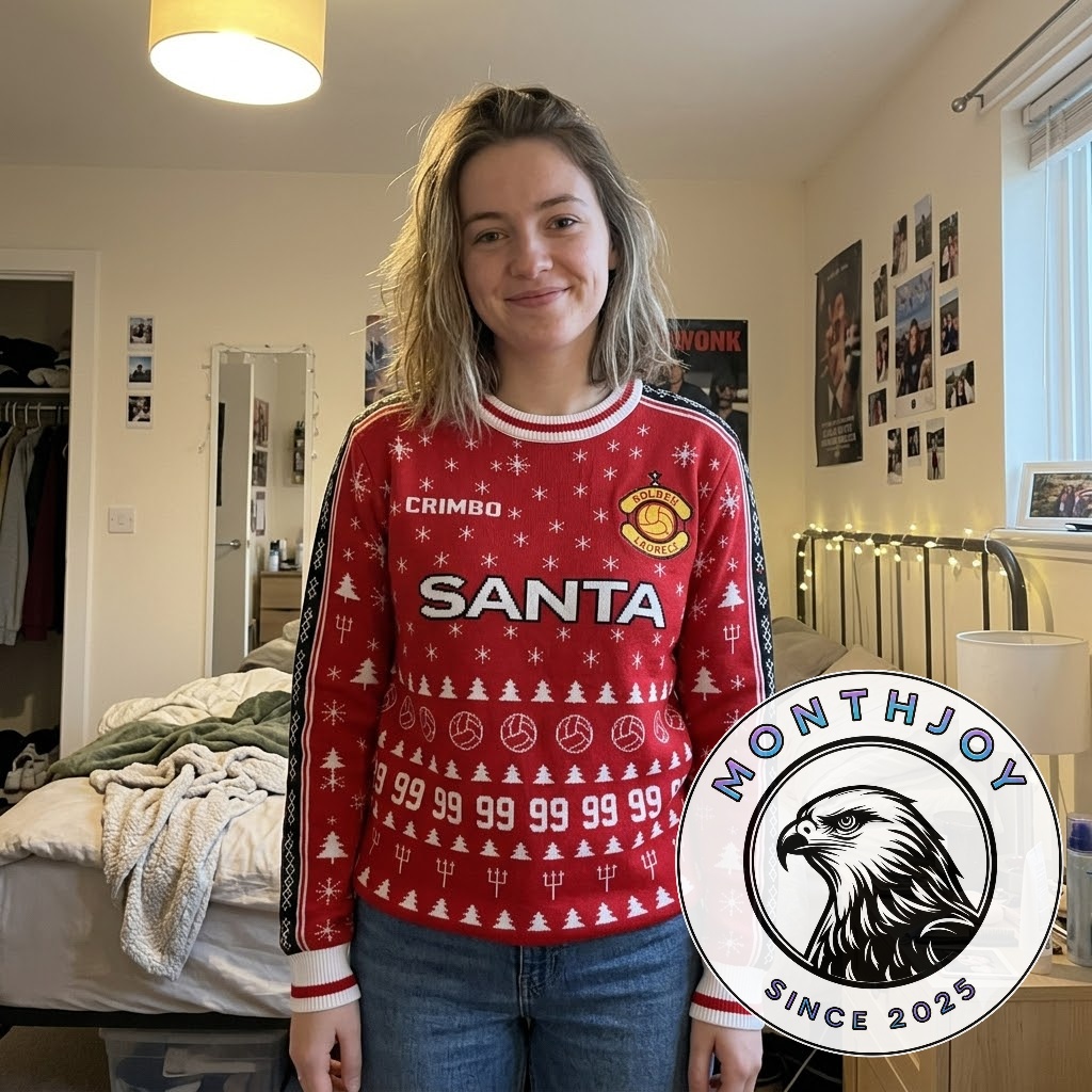 Golden Laurels Crimbo Santa Christmas Volleyball Ugly Sweater - photo 3