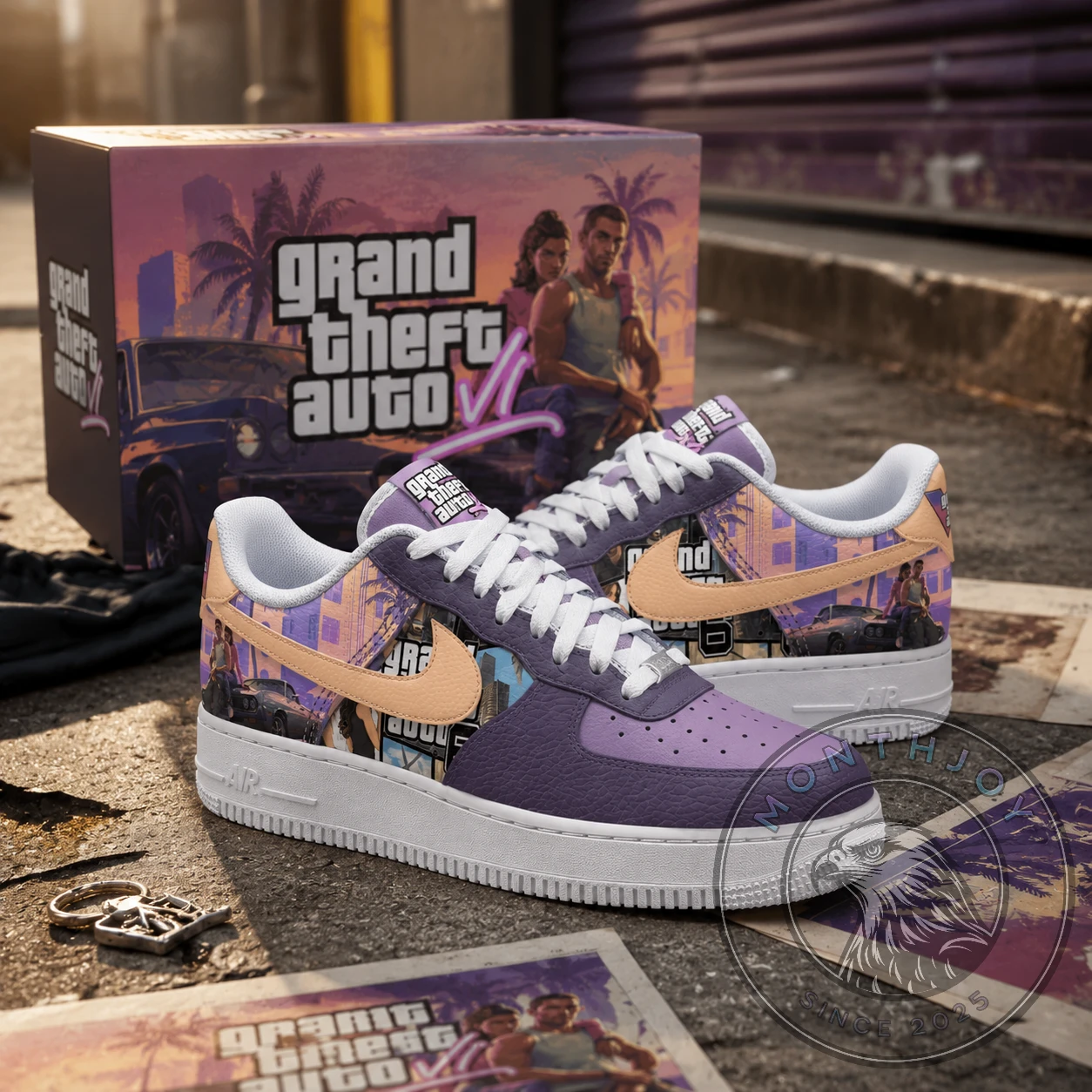 Grand Theft Auto VI Vice City Style Sneakers - Detail View