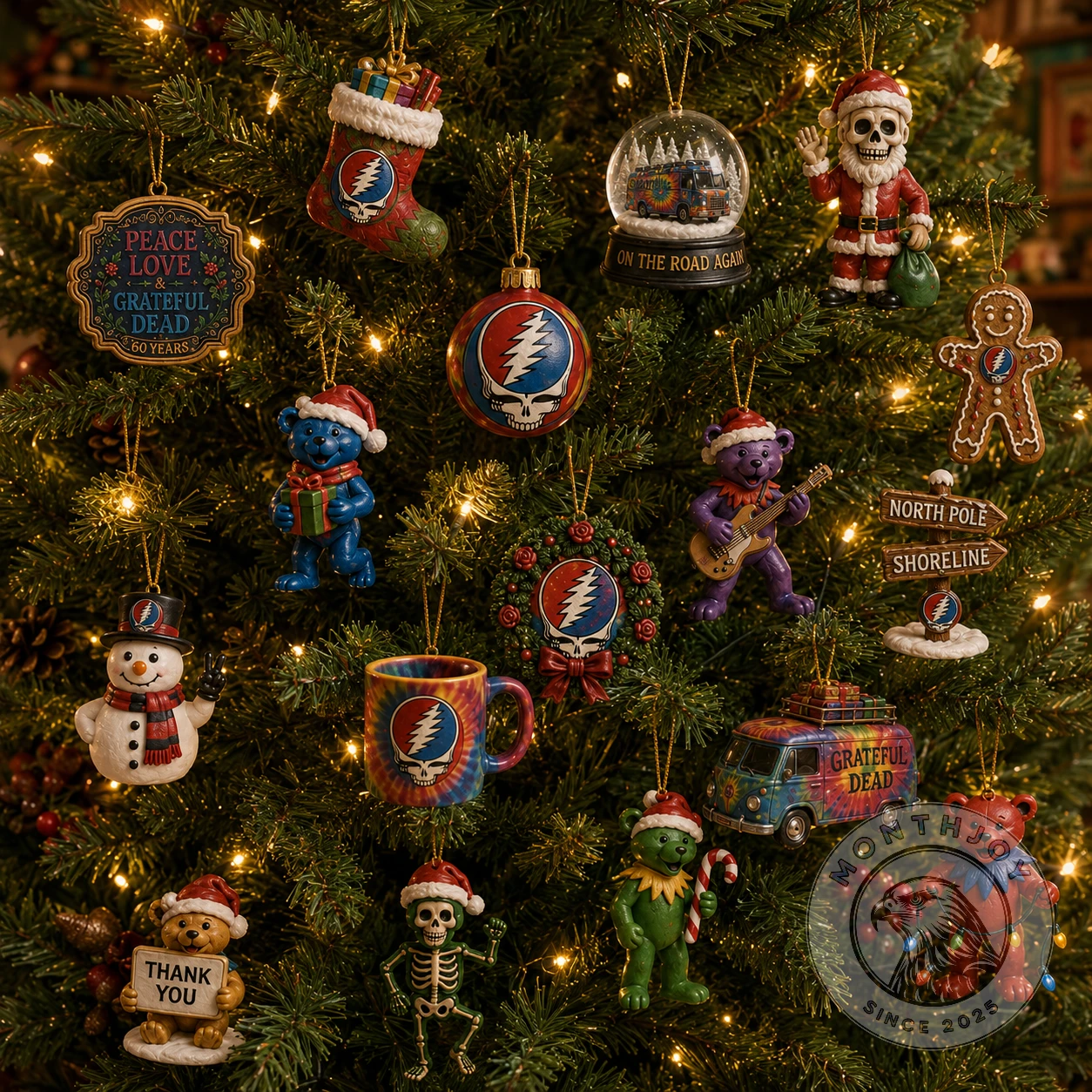 Grateful Dead 60th Anniversary Christmas 2026 Advent Calendar - Front View