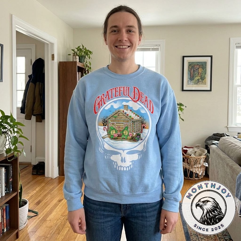 Grateful Dead Gingerbread Station Christmas Sweatshirt 2026 - photo 3