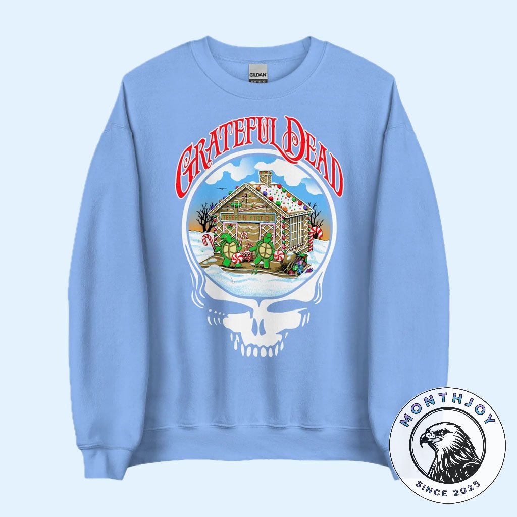 Grateful Dead Gingerbread Station Christmas Sweatshirt 2026
