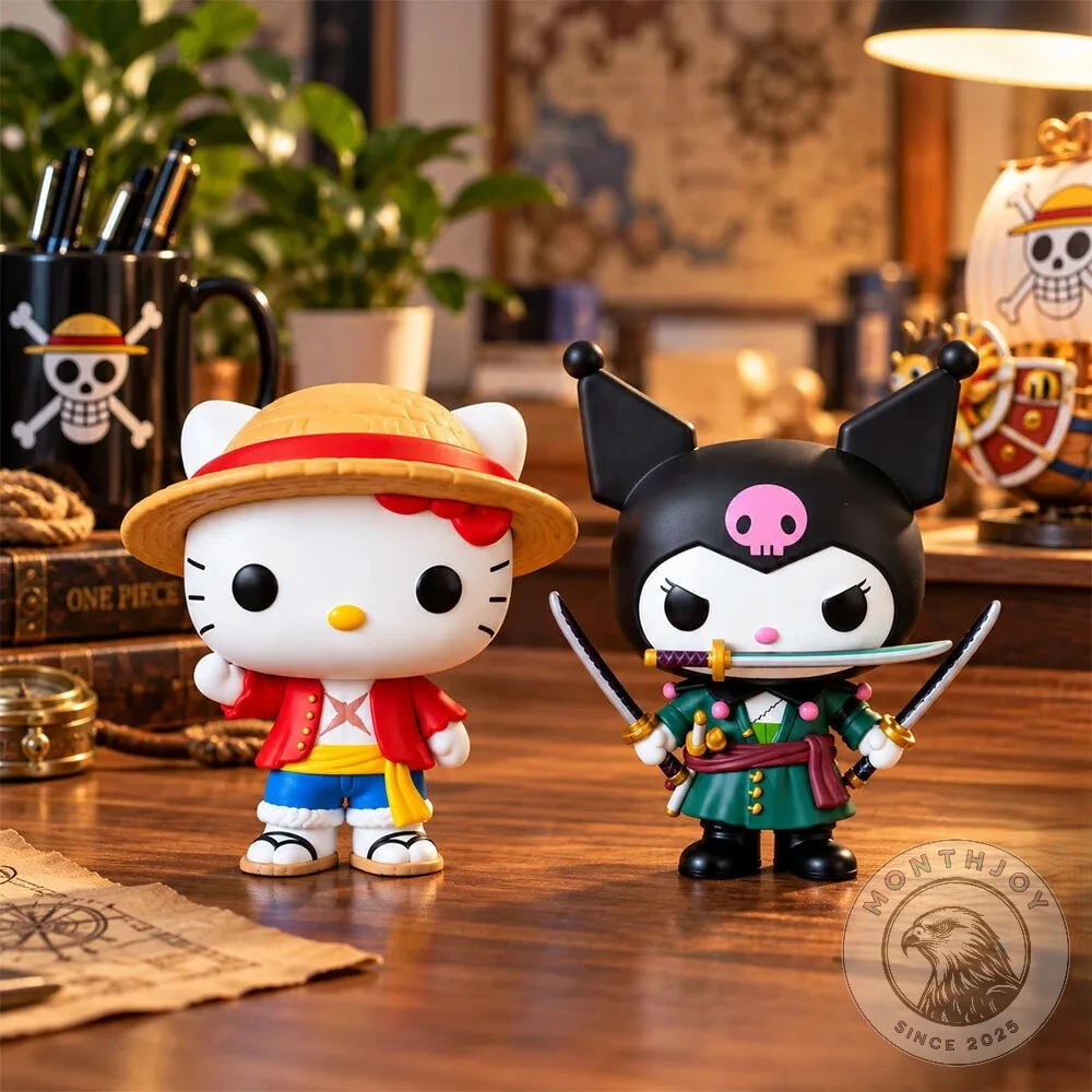 Hello Kitty as Luffy and Kuromi as Zoro 2-Pack Vinyl Figures - Full Design