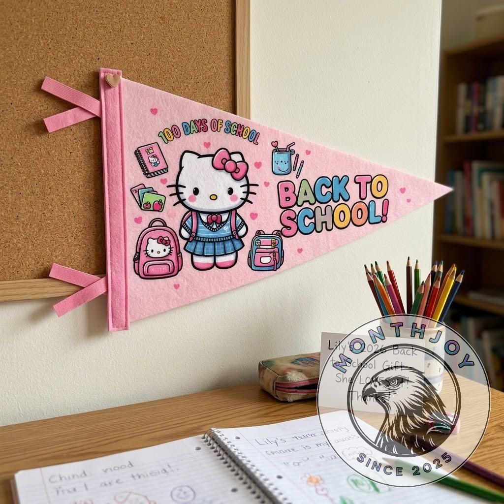 Hello Kitty Pennant Flag back To School Gifts 2026 - Detail View