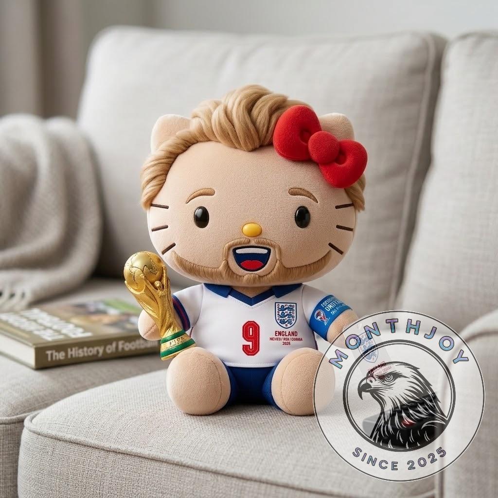 Hello Kitty x Harry Kane Caption England World Cup 2026 Plush Toy