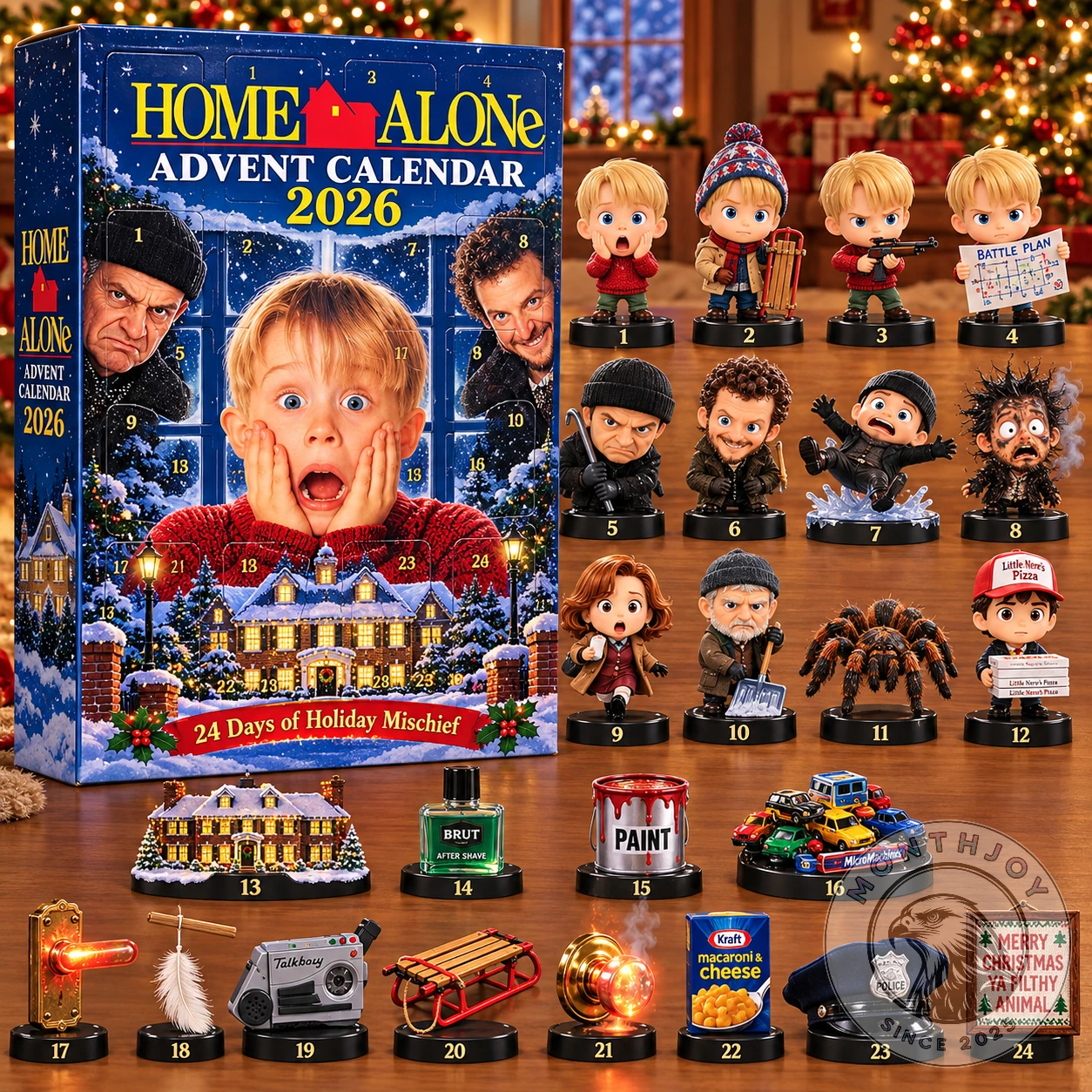 Home Alone 2026 Advent Calendar - Design Detail
