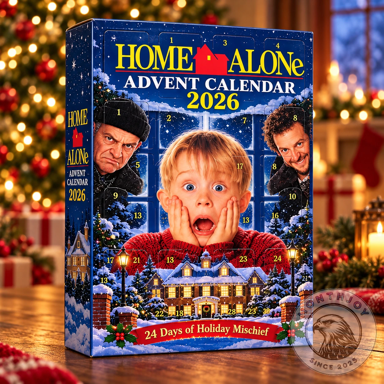 Home Alone 2026 Advent Calendar - Side View